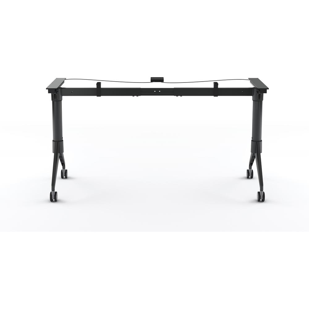 Lorell Spry Nesting Training Table Base - Black Folding Base - 2 Legs - 29.50" Height - Assembly Required - Cold-rolled Steel (CRS) - 1 Each. Picture 4