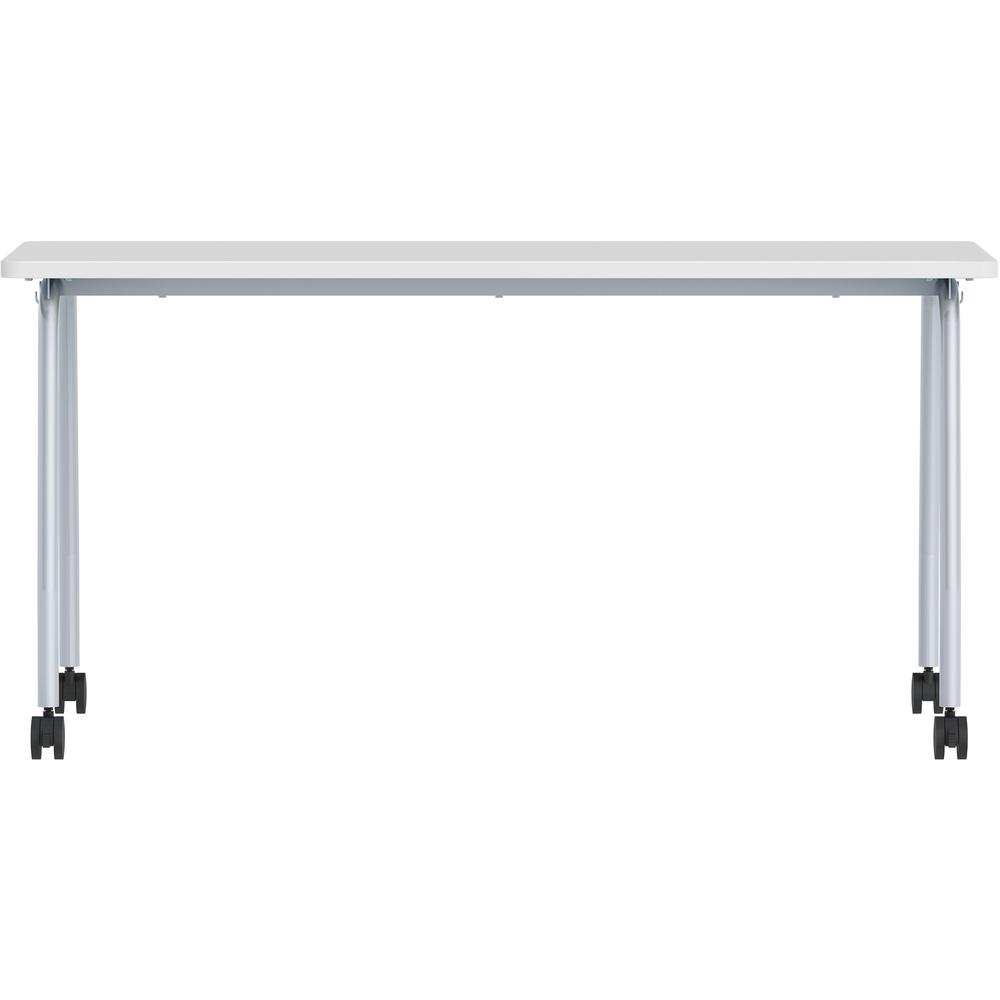 Lorell Training Table - Laminated Top - 300 lb Capacity - 29.50" Table Top Length x 23.63" Table Top Width x 1" Table Top Thickness - 59" HeightAssembly Required - Gray - Particleboard Top Material - . Picture 11
