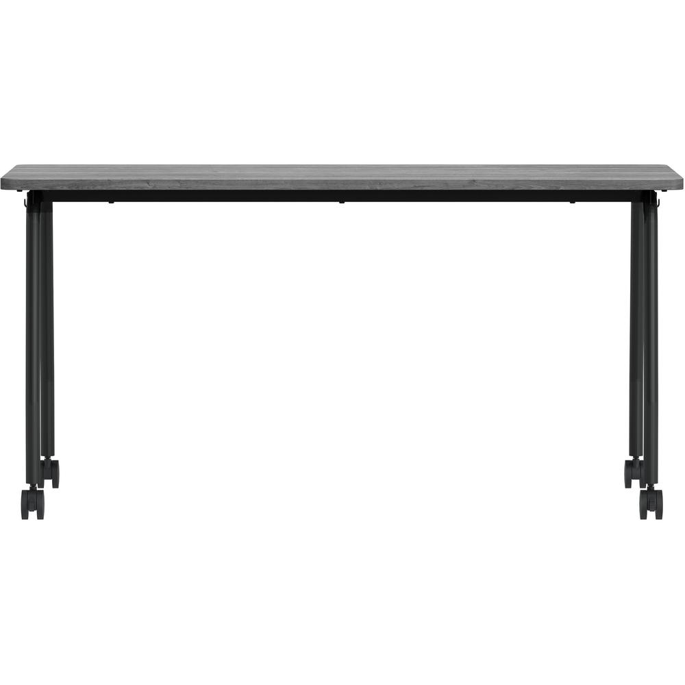 Lorell Training Table - Laminated Top - 300 lb Capacity - 29.50" Table Top Length x 23.63" Table Top Width x 1" Table Top Thickness - 59" HeightAssembly Required - Weathered Charcoal - Particleboard T. Picture 10