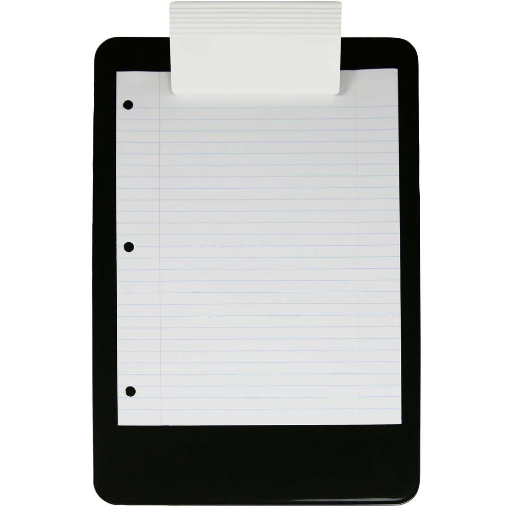 Saunders Antimicrobial Clipboard - 8 1/2" x 11" - Black, White - 1 Each. Picture 3