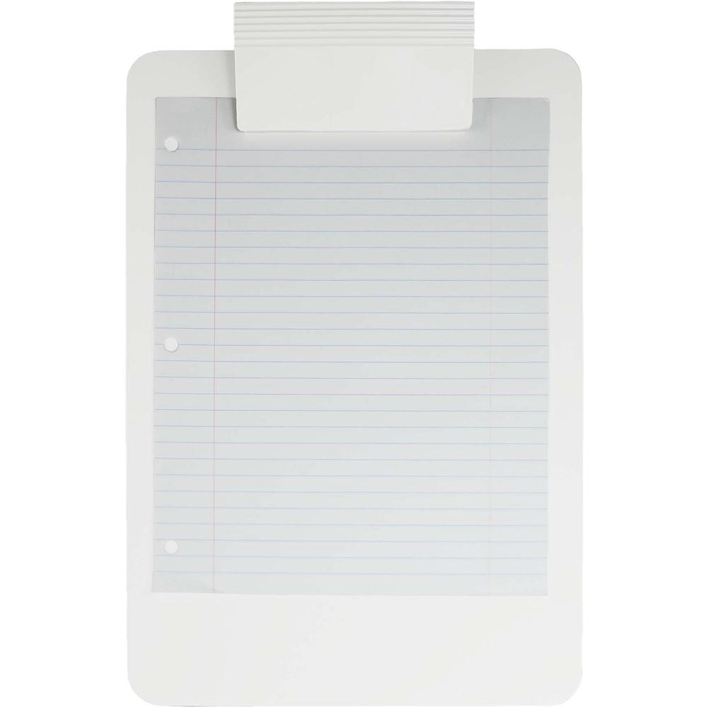 Saunders Antimicrobial Clipboard - 8 1/2" x 11" - White - 1 Each. Picture 2