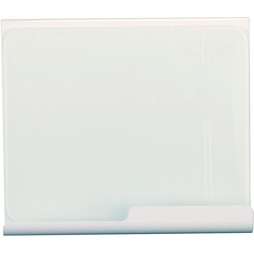 Safco Wave Whiteboard Holder - 14.8" Height x 17" Width x 7" Depth - Desktop - Powder Coated - White. Picture 2