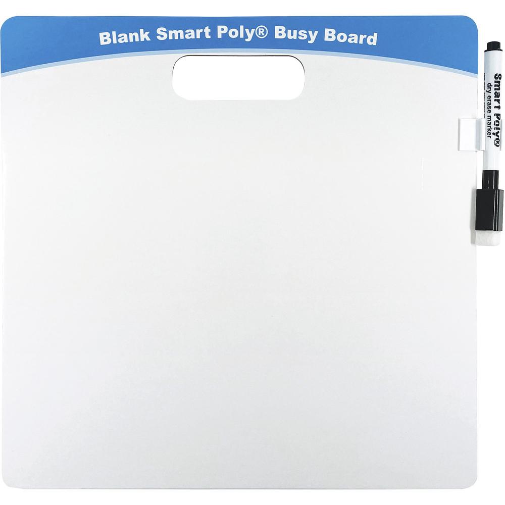 Ashley Blank Smart Poly Busy Board - 10.8" (0.9 ft) Width x 10.8" (0.9 ft) Height - Poly-coated Cardboard Surface - Square - 1 Each. Picture 2