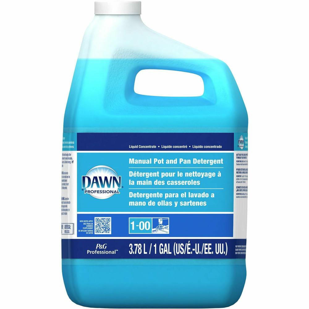 Dawn Manual Pot/Pan Detergent - Concentrate Liquid - 128 fl oz (4 quart) - Original Scent - 4 / Carton - Blue. Picture 2