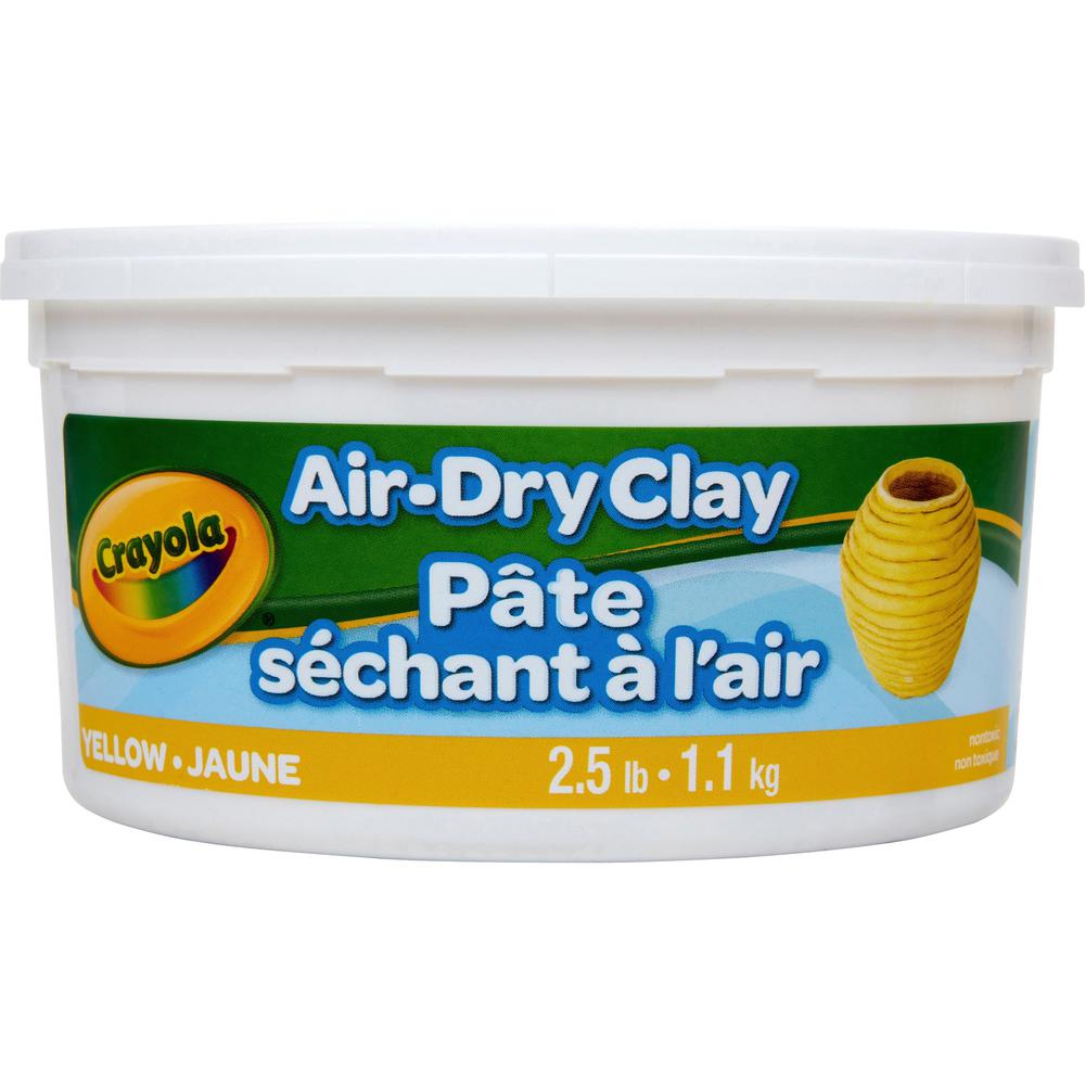 Crayola Air-Dry Clay - Art, Classroom, Art Room - 1 Each - Yellow. Picture 2