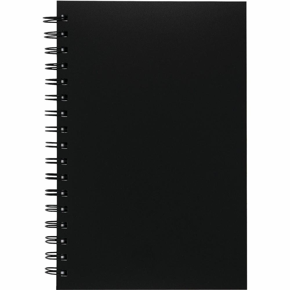 UCreate Poly Cover Sketch Book - 75 Sheets - Spiral - 70 lb Basis Weight - 9" x 6" - BlackPolyurethane Cover - Heavyweight, Acid-free Paper, Durable Cover, Perforated - 1 Each. Picture 3