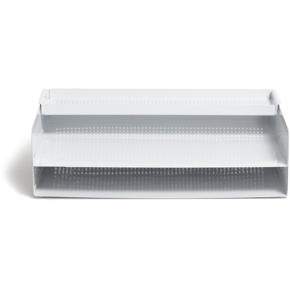 U Brands Perforated Paper Tray - Durable - White - Metal - 1 Each. Picture 3