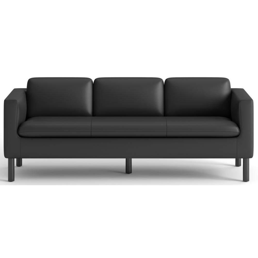 HON Parkwyn Lounge Sofa - 77" x 26.8"29" - Material: Polyurethane - Finish: Black. Picture 4