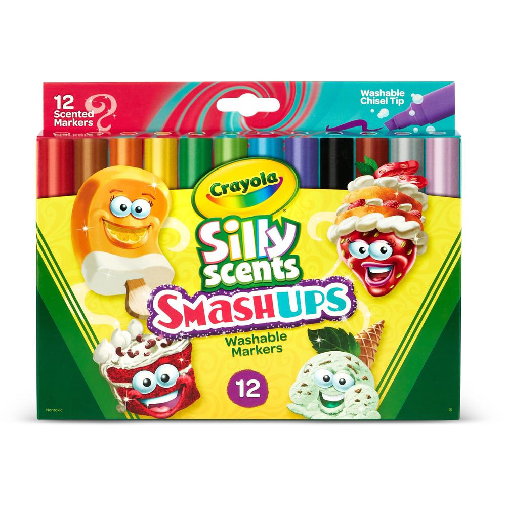 Crayola Silly Scents Slim Scented Washable Markers - Assorted - 1 Pack. Picture 2