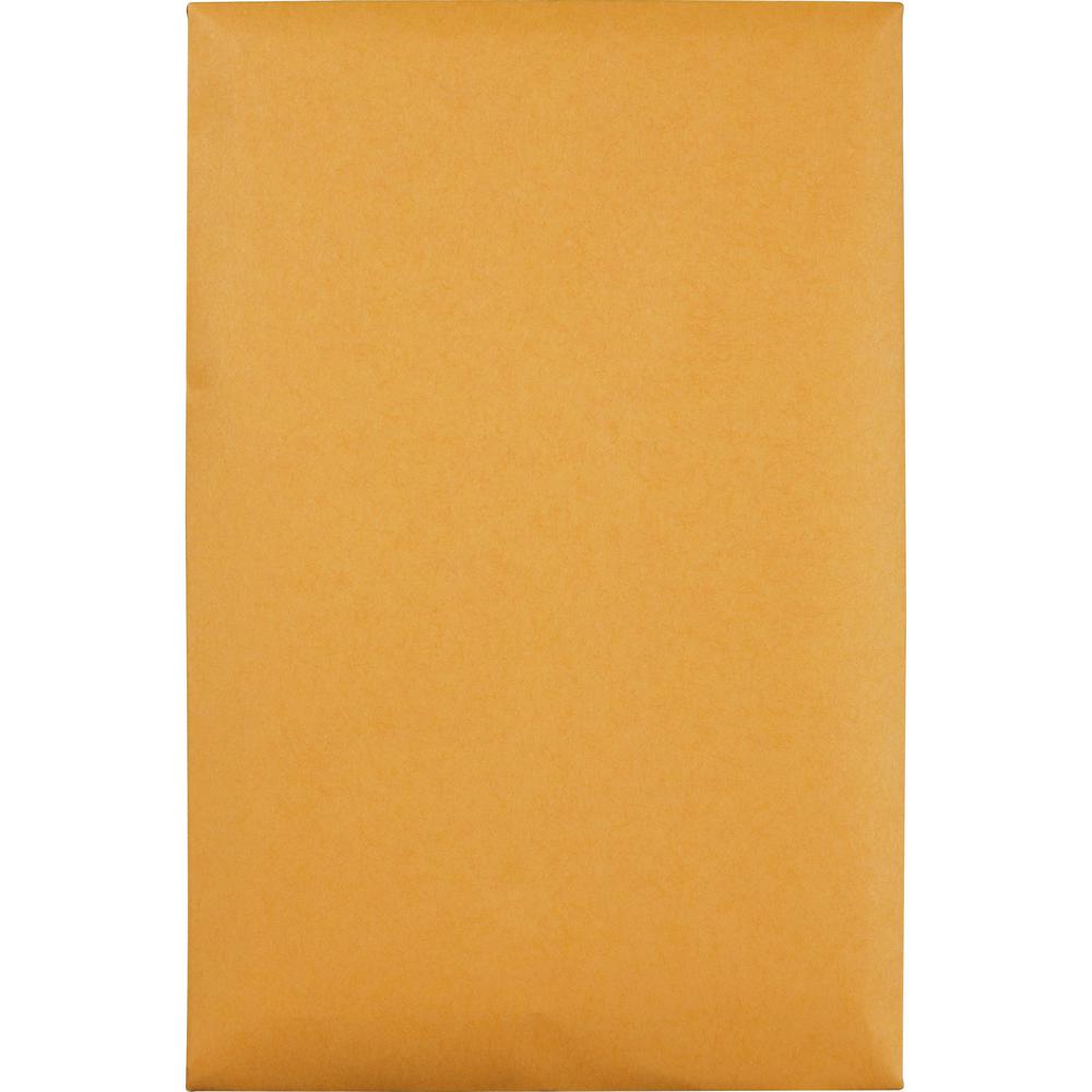 Quality Park 5 x 7-1/2 Clasp Envelopes with Deeply Gummed Flaps - Clasp - #35 - 5" Width x 7 1/2" Length - 28 lb - Gummed - Kraft - 100 / Box - Kraft. Picture 2