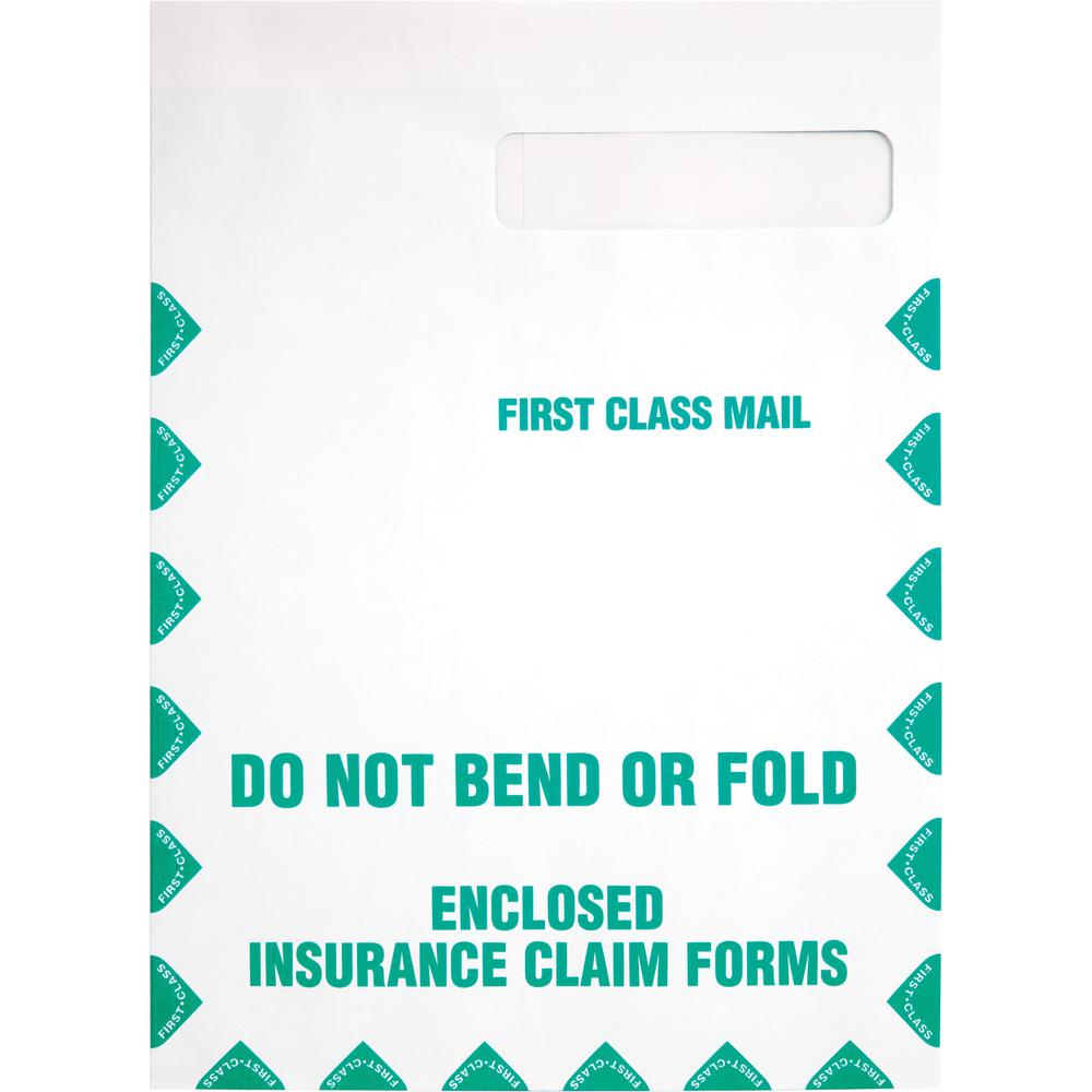 Quality Park Health Claim Insurance Envelopes for Medicare Form HCFA-1508 - Security Tint - Single Window - 9" Width x 12 1/2" Length - 28 lb - Self-sealing - Wove - 100 / Box - White. Picture 6