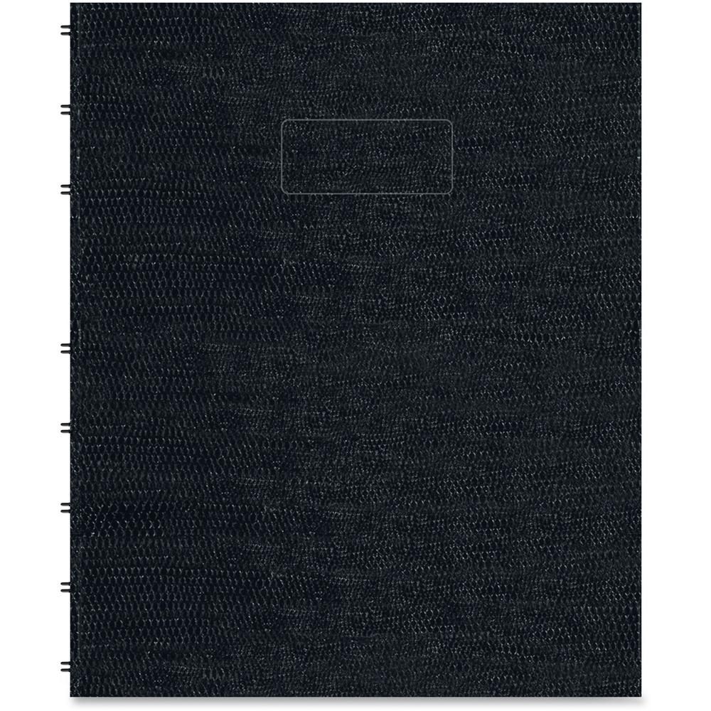 Rediform NotePro Twin-wire Composition Notebook - 150 Sheets - Twin Wirebound - 7 1/4" x 9 1/4" - White Paper - Black Lizard Cover - Micro Perforated, Self-adhesive, Pocket, Index Sheet, Acid-free, Ha. Picture 5