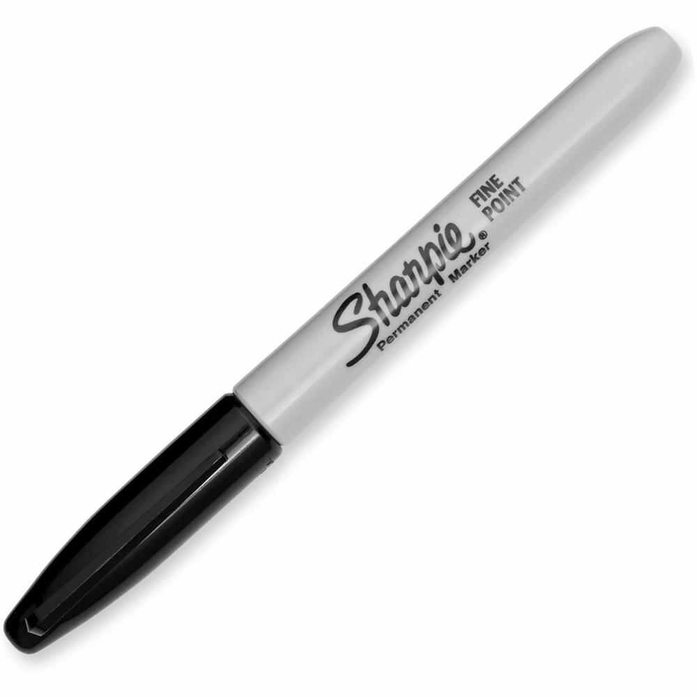 Sharpie Pen-style Permanent Marker - Fine Marker Point - Black Alcohol Based Ink - 1 Dozen. Picture 2