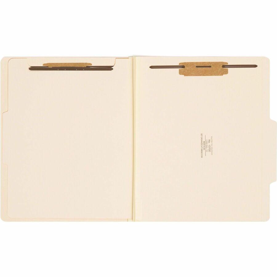 Smead 2/5 Tab Cut Letter Recycled Classification Folder - 8 1/2" x 11" - 2" Expansion - 2 x 2B Fastener(s) - 2" Fastener Capacity for Folder - Top Tab Location - Right of Center Tab Position - 1 Divid. Picture 6