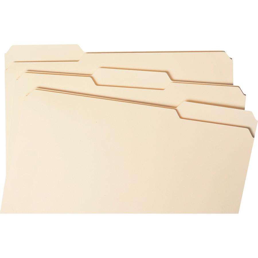 Smead 1/3 Tab Cut Legal Recycled Fastener Folder - 8 1/2" x 14" - 3/4" Expansion - 1 x 2K Fastener(s) - 2" Fastener Capacity for Folder - Top Tab Location - Right of Center Tab Position - Manila - Man. Picture 2