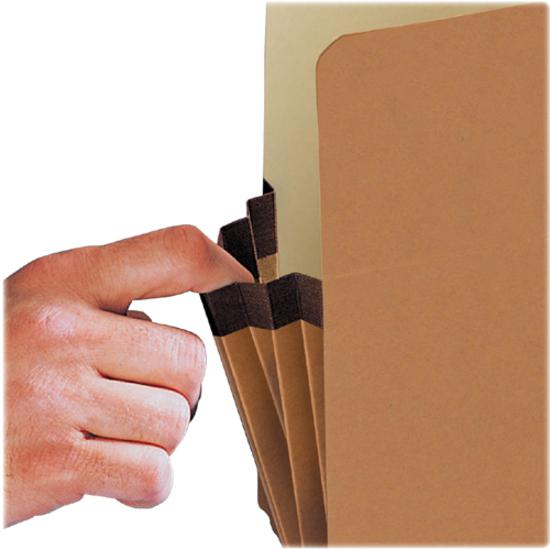 Smead 2/5 Tab Cut Legal Recycled File Pocket - 8 1/2" x 14" - 3 1/2" Expansion - Right Tab Position - Redrope - Redrope - 30% Recycled - 25 / Box. Picture 2