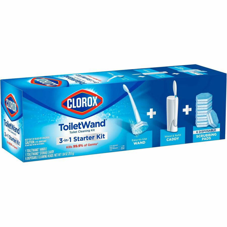 Clorox ToiletWand Disposable Toilet Cleaning System - 1 Kit (Includes: ToiletWand, Storage Caddy, 6 Disinfecting ToiletWand Refill Heads). Picture 16