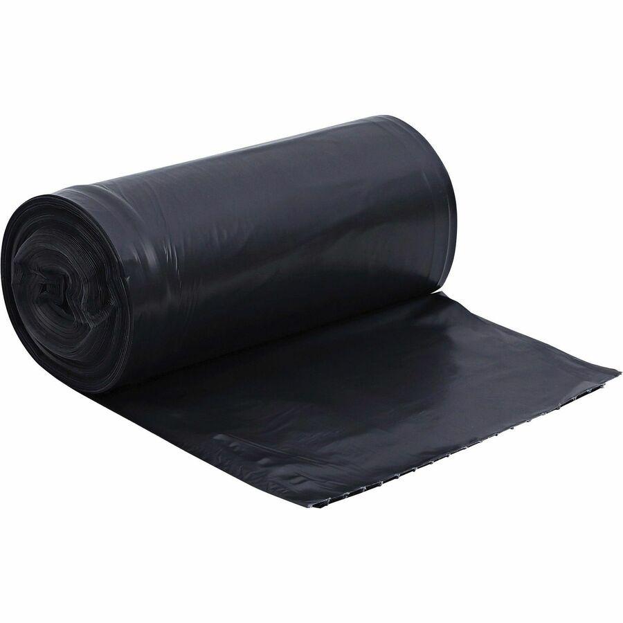 Genuine Joe Heavy-Duty Trash Can Liners - Medium Size - 33 gal Capacity - 33" Width x 40" Length - 1.50 mil (38 Micron) Thickness - Low Density - Black - 100/Carton. Picture 9
