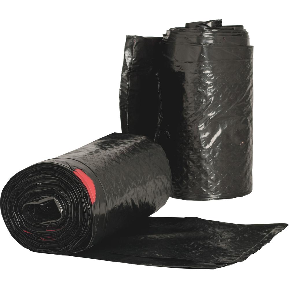Genuine Joe 2-ply Puncture-resistant Liners - Medium Size - 33 gal - 33" Width x 39" Length x 0.60 mil (15 Micron) Thickness - Low Density - Brown, Black - 60/Carton. Picture 4
