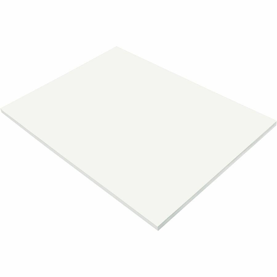 Prang Construction Paper - 24"Width x 18"Length - 50 / Pack - White. Picture 4