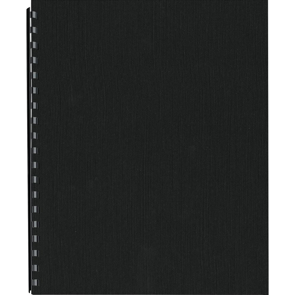 Fellowes Expressions Linen Presentation Covers - 11" Height x 8.5" Width x 0.1" Depth - For Letter 8 1/2" x 11" Sheet - Rectangular - Black - Linen - 200 / Pack. Picture 2