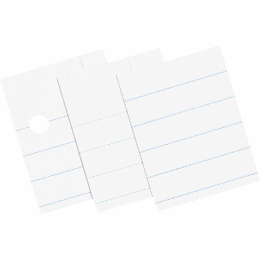 Pacon Ruled Composition Paper - Letter - 500 Sheets - Wide Ruled - 0.38" Ruled - Red Margin - Letter - 8 1/2" x 11" - White Paper - Hole-punched - 500 / Ream. Picture 3
