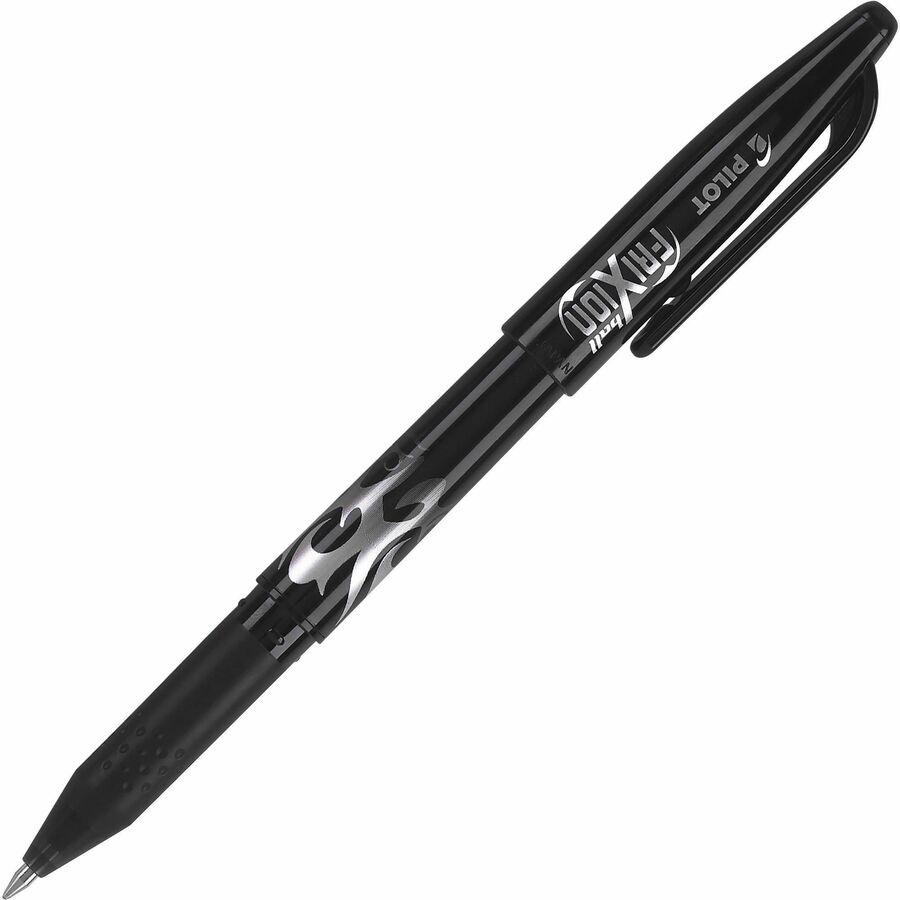 Pilot FriXion Ball Erasable Gel Pens - Fine Pen Point - 0.7 mm Pen Point Size - Black Gel-based Ink - Black Barrel - 1 Dozen. Picture 2