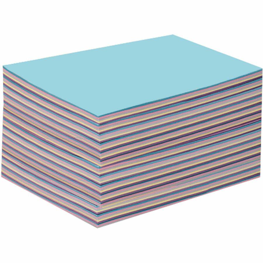 Pacon Pastel Multipurpose Paper - Pastel - Letter - 8 1/2" x 11" - 20 lb Basis Weight - 500 / Ream - Sustainable Forestry Initiative (SFI) - Pastel Lilac, Pastel Gray, Pastel Ivory, Pastel Sky Blue, P. Picture 3