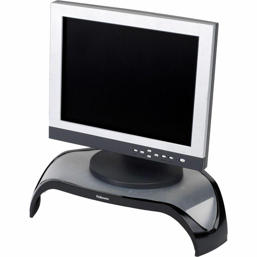 Fellowes Smart Suites&trade; Corner Monitor Riser - Up to 21" Screen Support - 40 lb Load Capacity - Flat Panel Display Type Supported - 5.1" Height x 18.5" Width x 12.5" Depth - Desktop - Acrylonitri. Picture 2