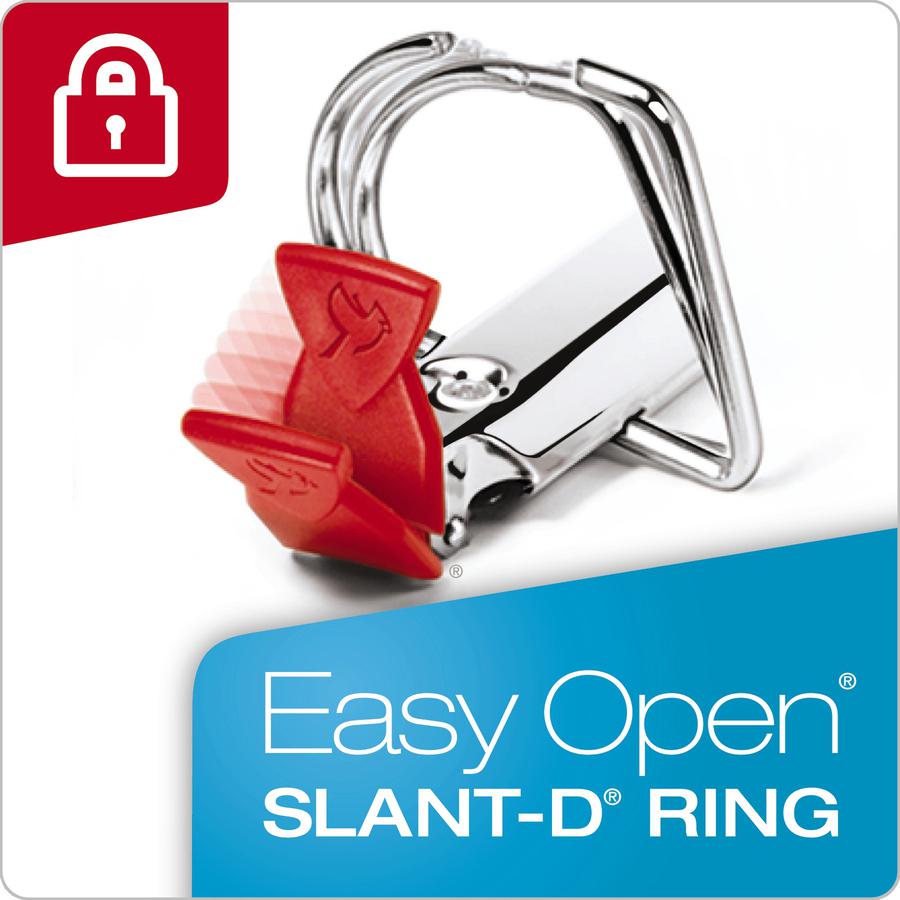 Cardinal XtraLife ClearVue Non-Stick Locking Slant-D Ring Binder, 3 inch, Black