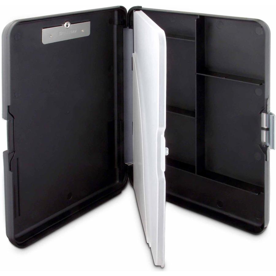 Saunders WorkMate II Poly Storage Clipboard - 11" - Polypropylene - Black - 1 Each. Picture 5