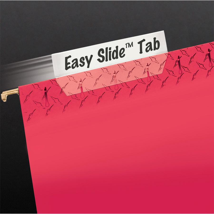 Smead Easy Slide Hanging Folder Tabs - Clear Poly Tab(s) - 18 / Pack. Picture 5