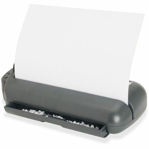 Business Source Electric Adjustable 3-hole Punch - 3 Punch Head(s) - 30 Sheet of 20lb Paper - 1/4" Punch Size - 17.8" x 5.3" x 8.3" - Gray. Picture 7