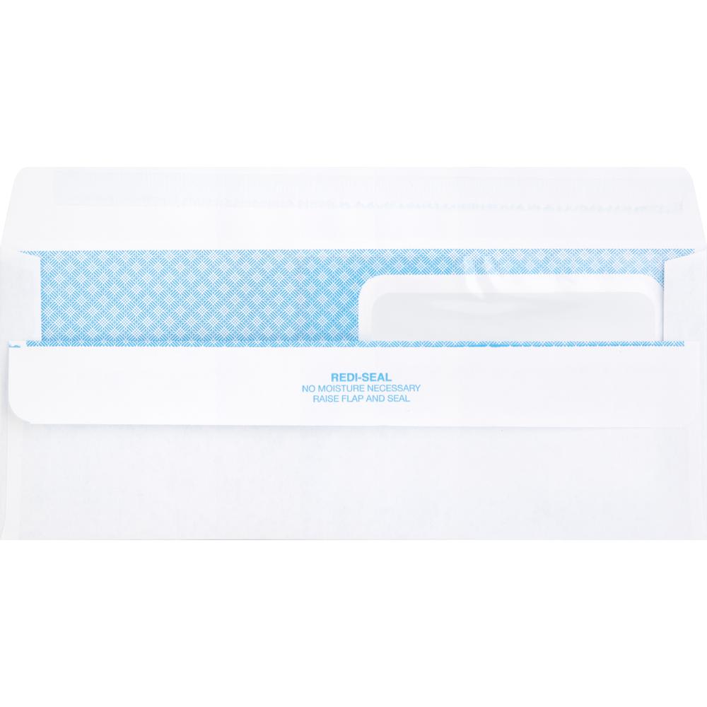 Business Source Double Window No. 8-5/8 Check Envelopes - Double Window - #8 5/8 - 8 5/8" Width x 3 5/8" Length - 24 lb - Self-sealing - 500 / Box - White. Picture 8