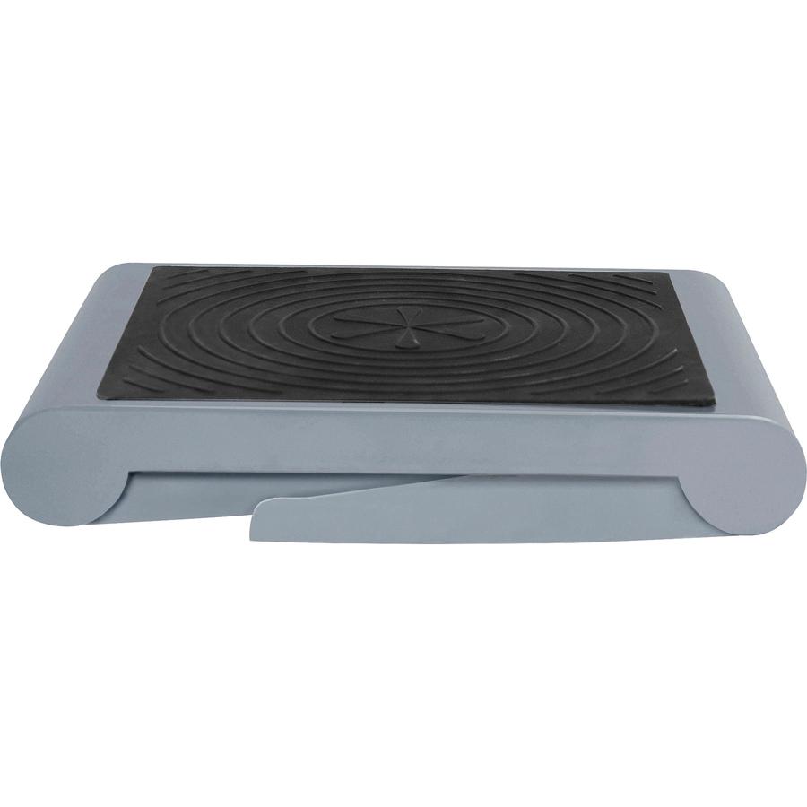 Cramer One Up Nonslip Folding Step Stool - 250 lb Load Capacity - 14" x 11.5" x 9.5" - Gray. Picture 2