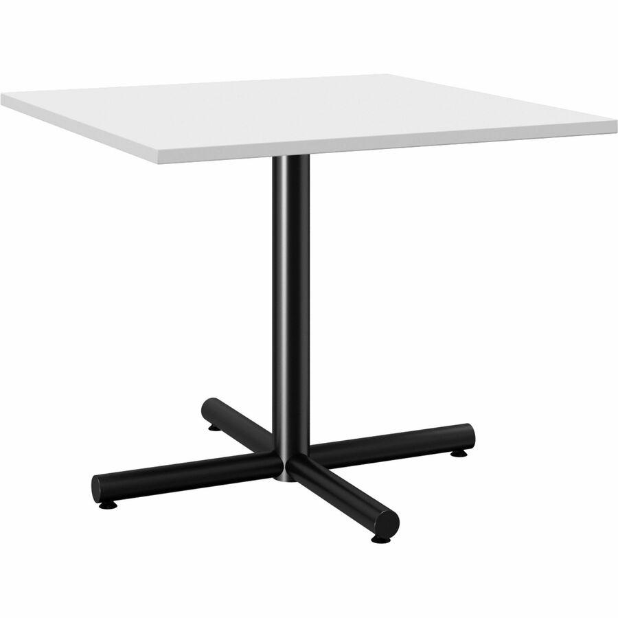 Lorell Hospitality Cafe-Height Table X-Leg Base - Black X-shaped Base - 27.50" Height x 36" Width x 36" Depth - Assembly Required - 1 Each. Picture 4
