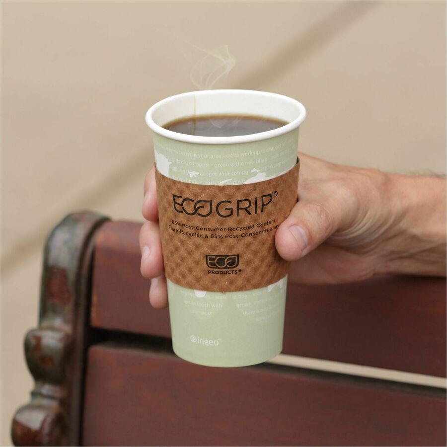 Eco-Products EcoGrip Hot Cup Sleeve - 1300 / Carton - Kraft. Picture 4