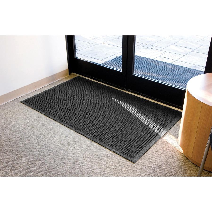 Guardian Floor Protection EcoGuard Floor Mat - Indoor, Outdoor, Carpeted Floor, Hard Floor - 36" Length x 24" Width - Rectangular - Rubber - Charcoal - 1Each. Picture 9