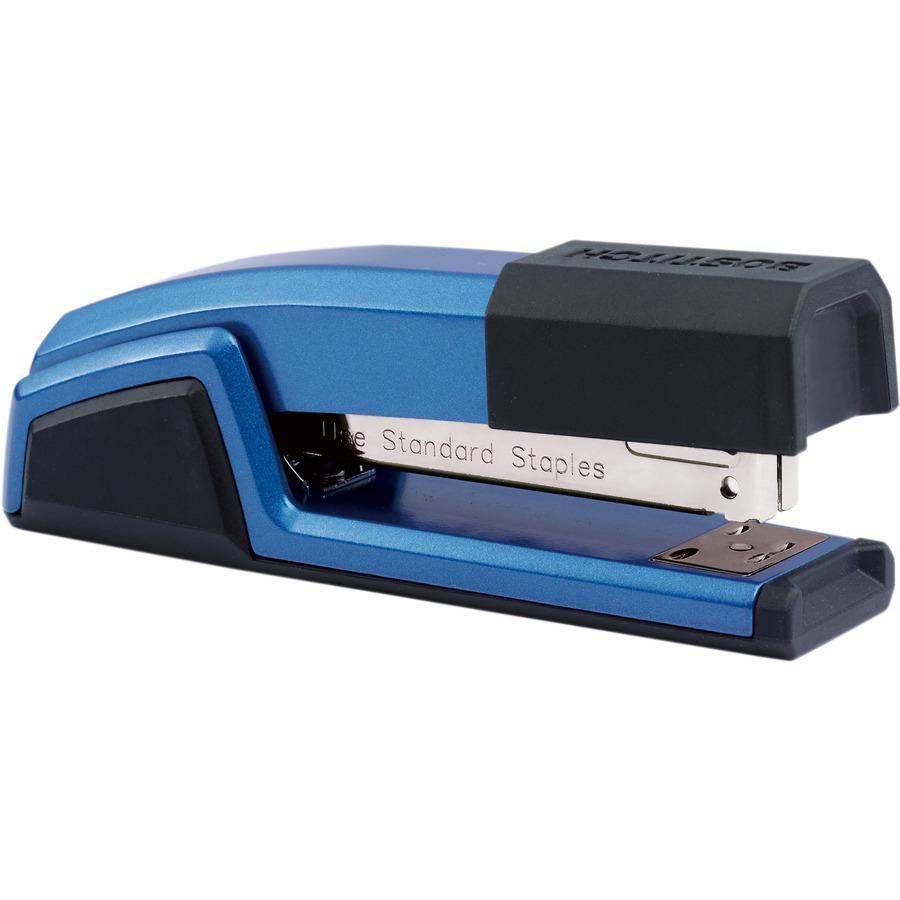 Bostitch Epic Antimicrobial Office Stapler - 25 Sheets Capacity - 210 Staple Capacity - Full Strip - 1 Each - Blue. Picture 10