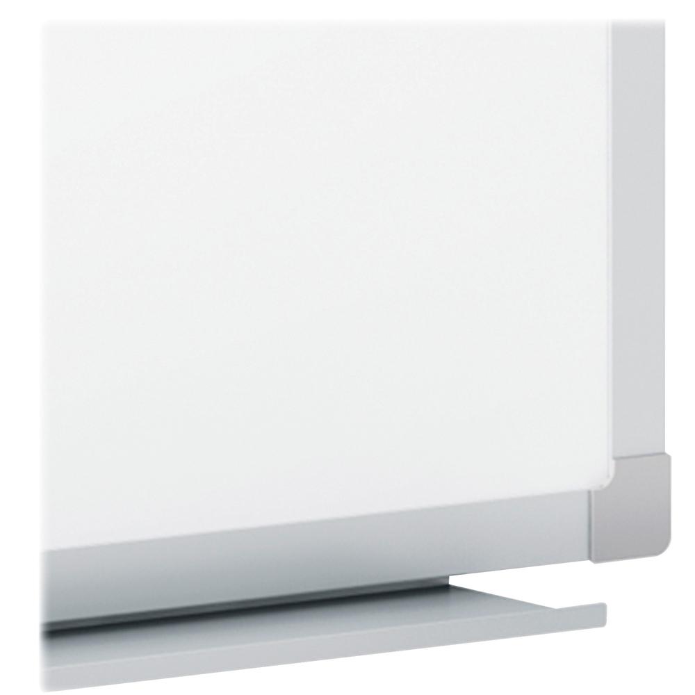 Mead Basic Dry-Erase Board - 35.9" (3 ft) Width x 23.8" (2 ft) Height - White Melamine Surface - Silver Aluminum Frame - Marker Tray - 1 Each. Picture 2