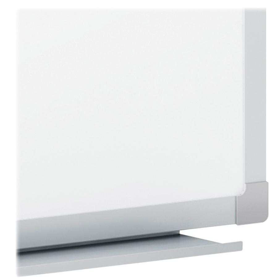 Mead Basic Dry-Erase Board - 48" (4 ft) Width x 36" (3 ft) Height - White Melamine Surface - Silver Aluminum Frame - 1 Each. Picture 3