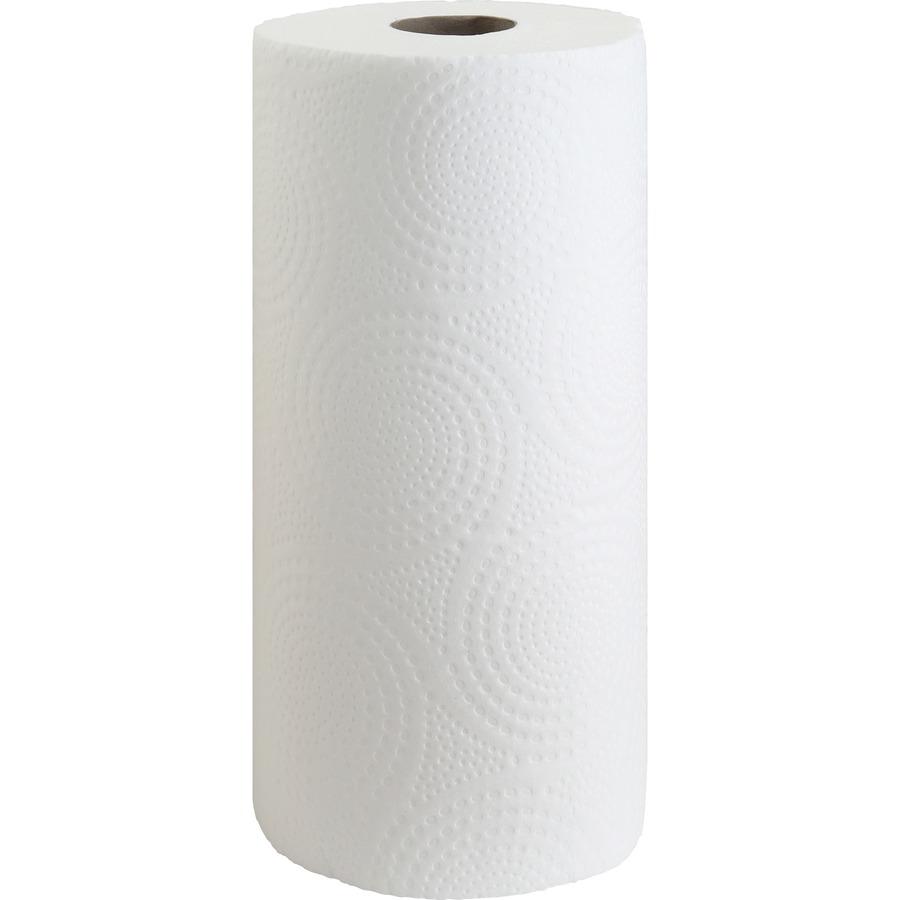 Genuine Joe Kitchen Roll Flexible Size Towels - 2 Ply - 1.63" Core - White - 24 / Carton. Picture 18