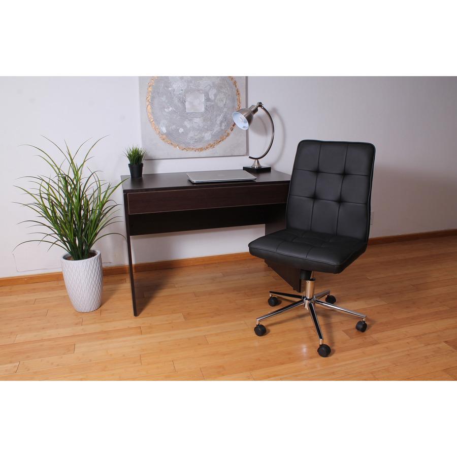 Boss Modern B330 Task Chair - Black Vinyl Seat - Chrome, Black Chrome Frame - 5-star Base - Black - 1 Each. Picture 10