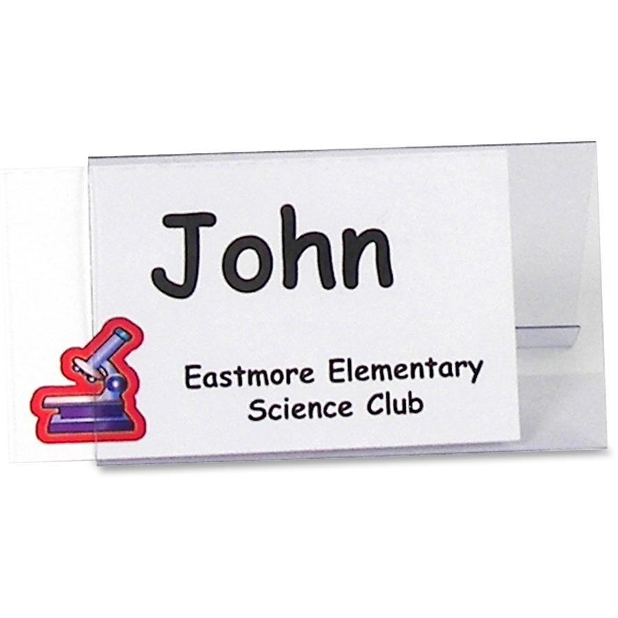 C-Line Scored Name Tent Cardstock for Laser/Inkjet Printers - Small Size, White, 2 x 3-1/2, 160/BX, 87527. Picture 5