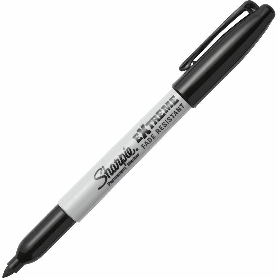 Sharpie Extreme Permanent Markers - Fine Marker Point - 1.1 mm Marker Point Size - Black - 12 / Box. Picture 3