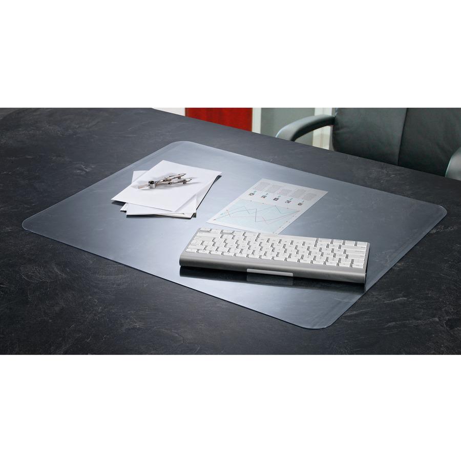 Artistic Krystal Antimicrobial Desk Pad - 22" Width x 17" Depth - Polyvinyl Chloride (PVC) - Clear. Picture 6