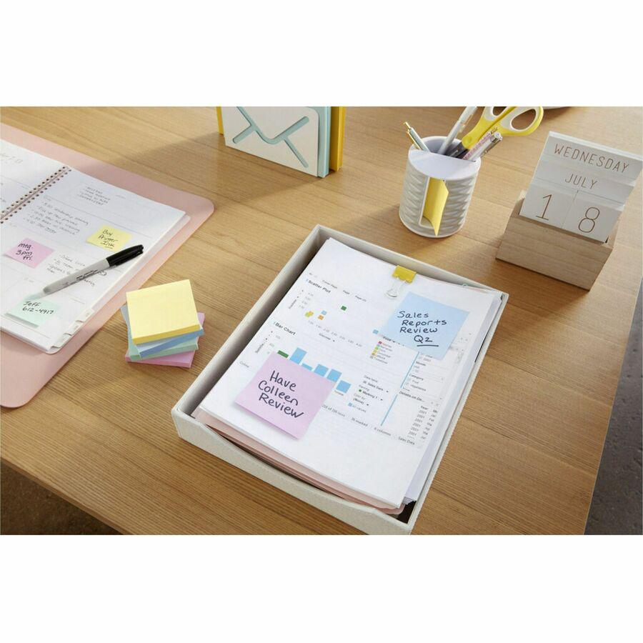 Post-it&reg; Pop-up Notes - 3" x 3" - Square - 100 Sheets per Pad - Unruled - Canary Yellow - Paper - Self-adhesive, Repositionable - 12 / Pack. Picture 5