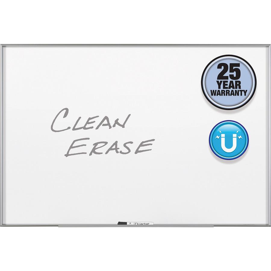 Quartet Fusion Nano-Clean Magnetic Dry-Erase Board - 48" (4 ft) Width x 36" (3 ft) Height - White Surface - Silver Aluminum Frame - Horizontal/Vertical - Magnetic - 1 Each. Picture 7