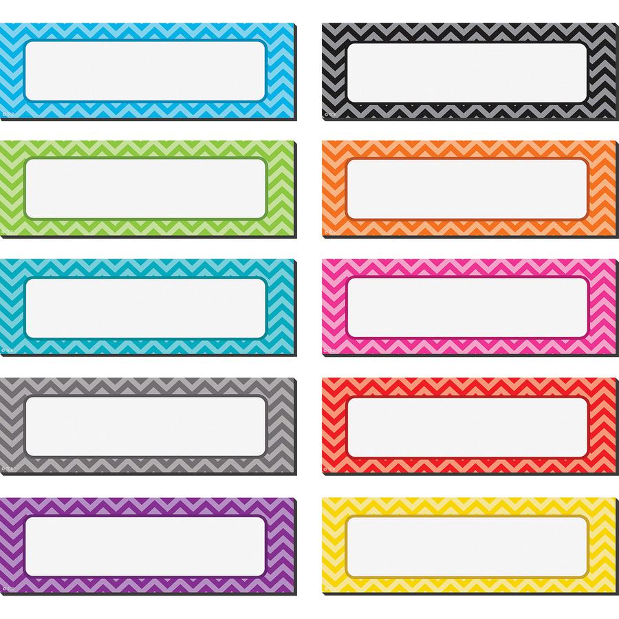 Teacher Created Resources Chevron Labels Magnet Accents Learning Theme/subject 