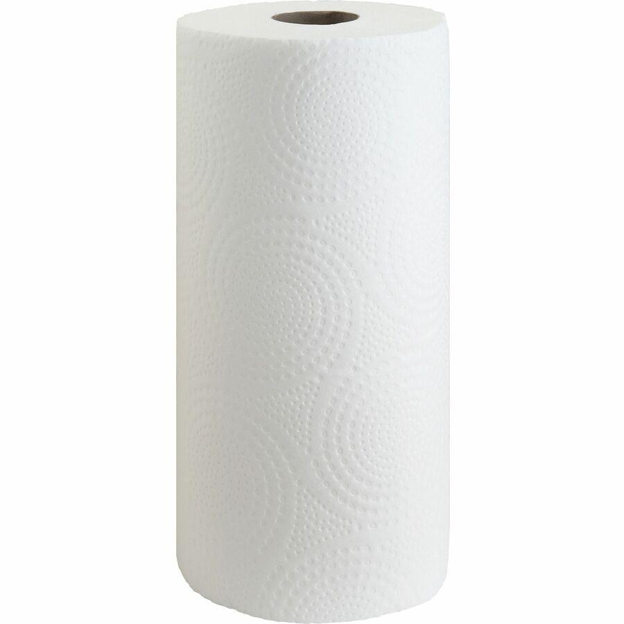 Genuine Joe Kitchen Roll Flexible Size Towels - 2 Ply - 1.63" Core - White - Paper - 30 / Carton. Picture 16
